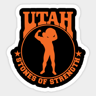 Utah Stones of Strength Sticker